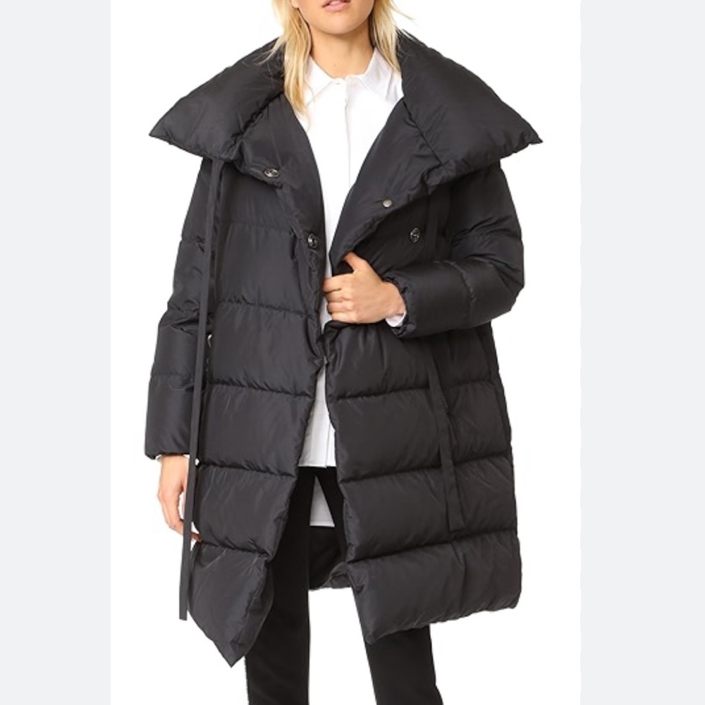 Bacon Big Puffa Jacket in Black
